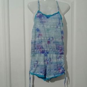 Summer strapless one piece suit for girls size 14/16